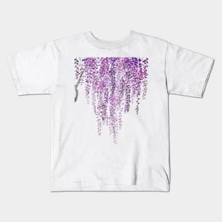 purple wisteria in bloom Kids T-Shirt